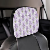 Lavender Pattern Theme Car Headrest Cover