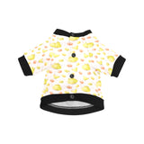 Tea pots Pattern Print Design 03 All Over Print Pet Dog Round Neck Fuzzy Shirt