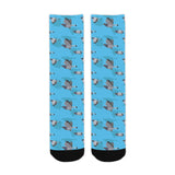 Pigeon Pattern Print Design 05 Crew Socks