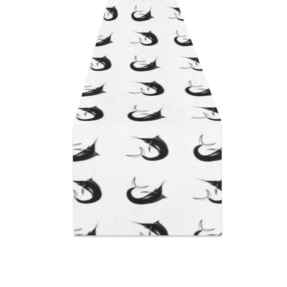 Swordfish Pattern Print Design 01 Table Runner