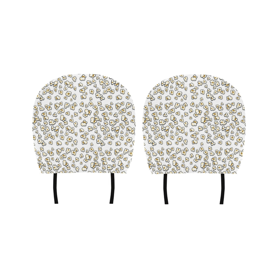 Popcorn Pattern Print Design 04 Car Headrest Cover