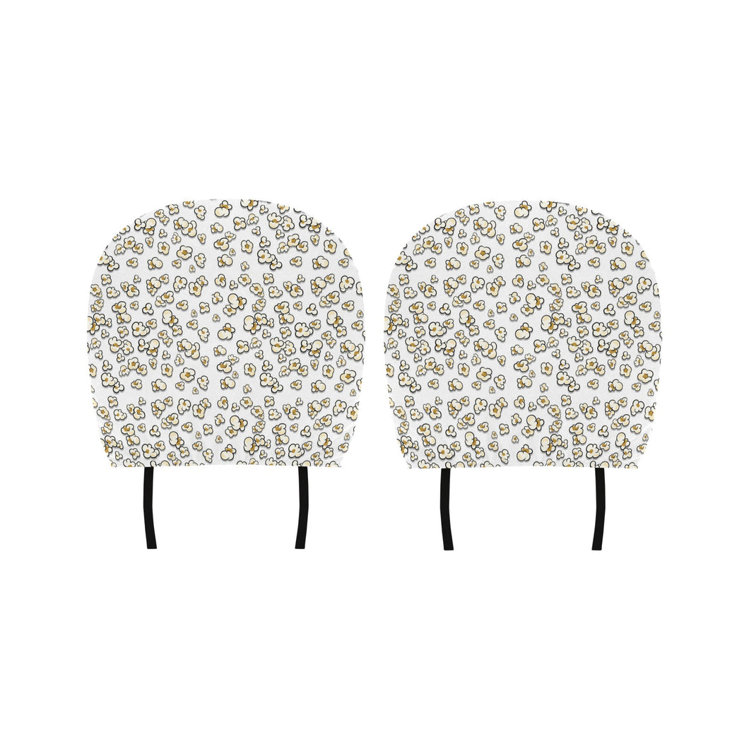 Popcorn Pattern Print Design 04 Car Headrest Cover