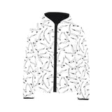 Seagull Pattern Print Design 04 Kids' Boys' Girls' Padded Hooded Jacket