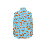 Clown Fish Pattern Print Design 05 Women's Long Sleeve Polo Shirt