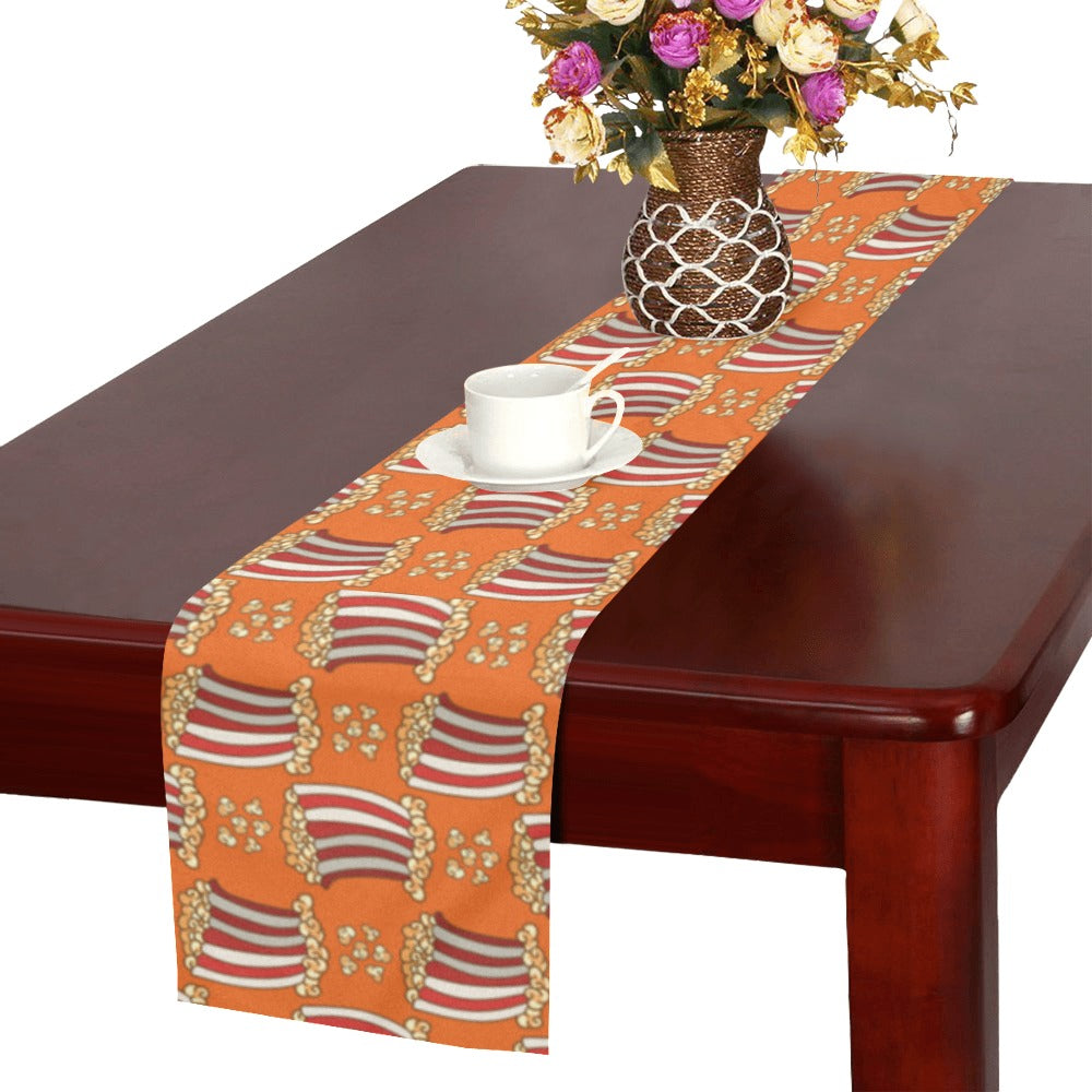 Popcorn Pattern Print Design 05 Table Runner