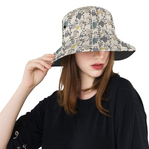 Owl Pattern Background Unisex Bucket Hat