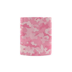 Pink Camo Camouflage Pattern Classical White Mug (FulFilled In US)