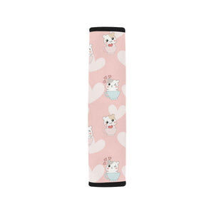 Hamster in Cup Heart Pattern Car Seat Belt Cover