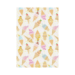 Ice Cream Cone Pattern Background House Flag Garden Flag