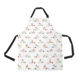 Jack Russel Pattern Print Design 02 Adjustable Apron