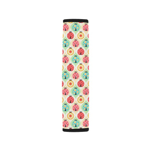 Ladybug Pattern Print Design 02 Car Seat Belt Cover