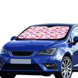 Lips Pattern Print Design 05 Car Sun Shade