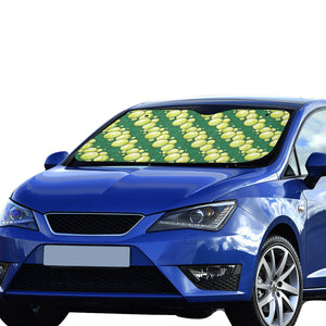 Tennis Pattern Print Design 04 Car Sun Shade