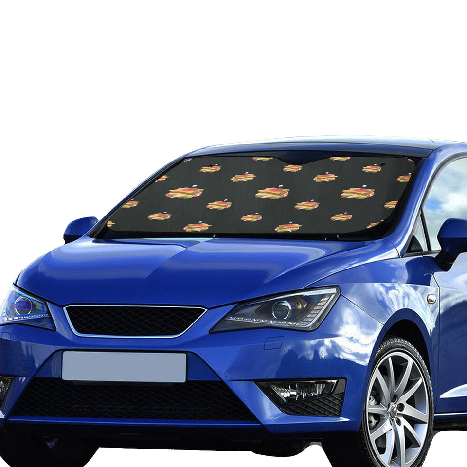 Sandwich Pattern Print Design 03 Car Sun Shade