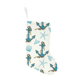 Anchor Shell Starfish Pattern Christmas Stocking