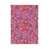 Pink Chameleon Lizard Butterfly Pattern House Flag Garden Flag