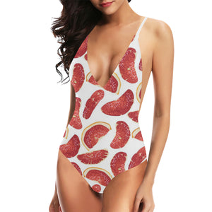 Grapefruit Pattern Women's One-Piece Swimsuit