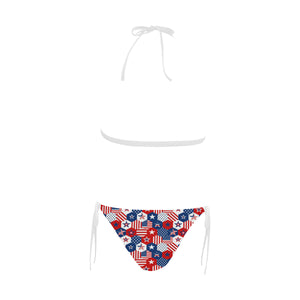 USA Star Hexagon Pattern Sexy Bikinis Two-Pieces Swimsuits