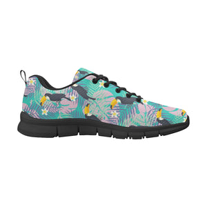 Toucan Pattern Background Men's Sneakers Black