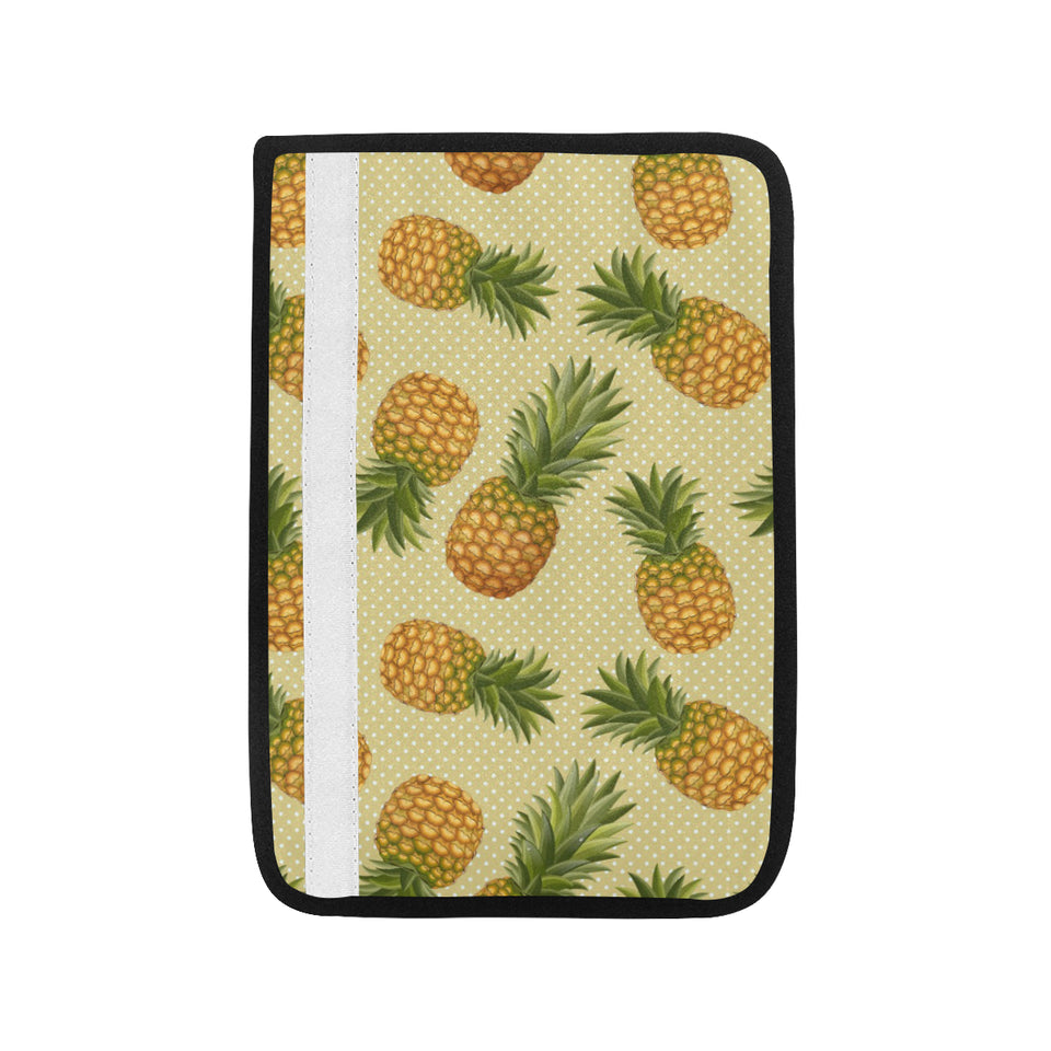 Pineapple Pattern Pokka Dot Background Car Seat Belt Cover