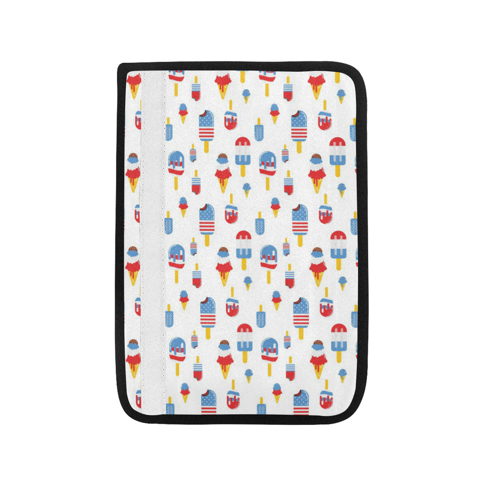 Ice Cream USA Theme Pattern Car Seat Belt Cover