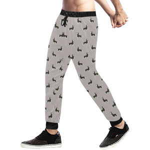 Siberian Husky Pattern Background Unisex Casual Sweatpants