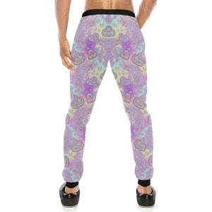 Unicorn Heart Pattern Unisex Casual Sweatpants