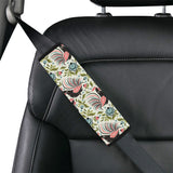 Rooster Chicken Leaves Pattern Car Seat Belt Cover