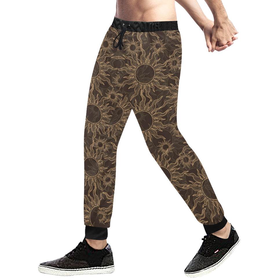 Sun Pattern Theme Unisex Casual Sweatpants