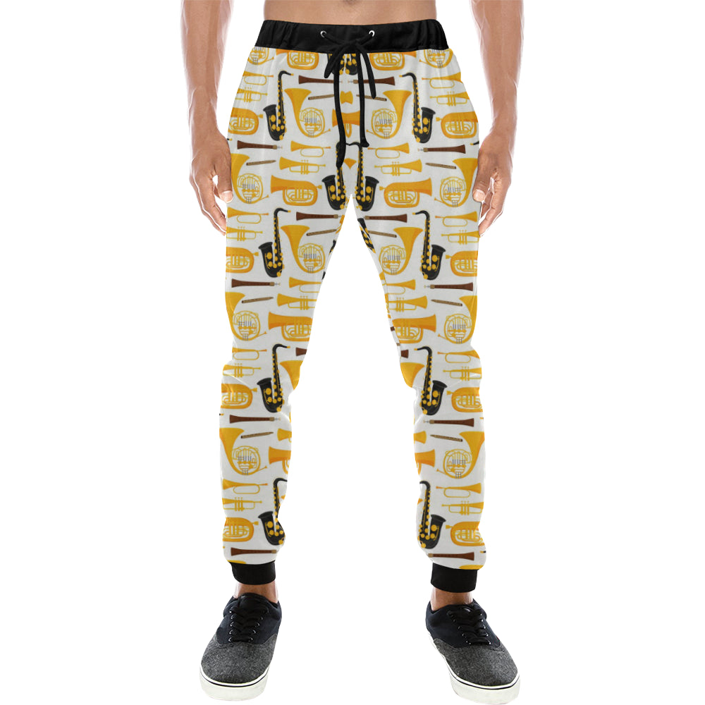 Saxophone Theme Pattern Unisex Casual Sweatpants