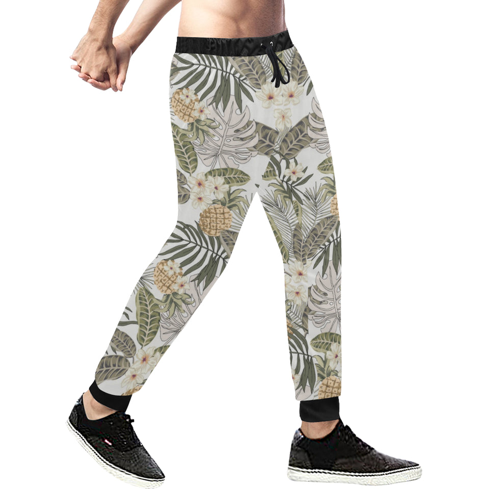 Pineapple Leave flower Pattern Unisex Casual Sweatpants