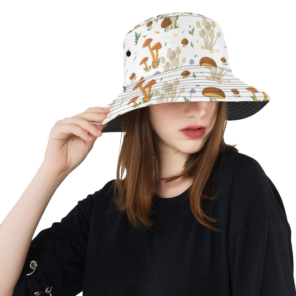 Mushroom Pattern Theme Unisex Bucket Hat