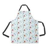 Swordfish Pattern Print Design 03 Adjustable Apron