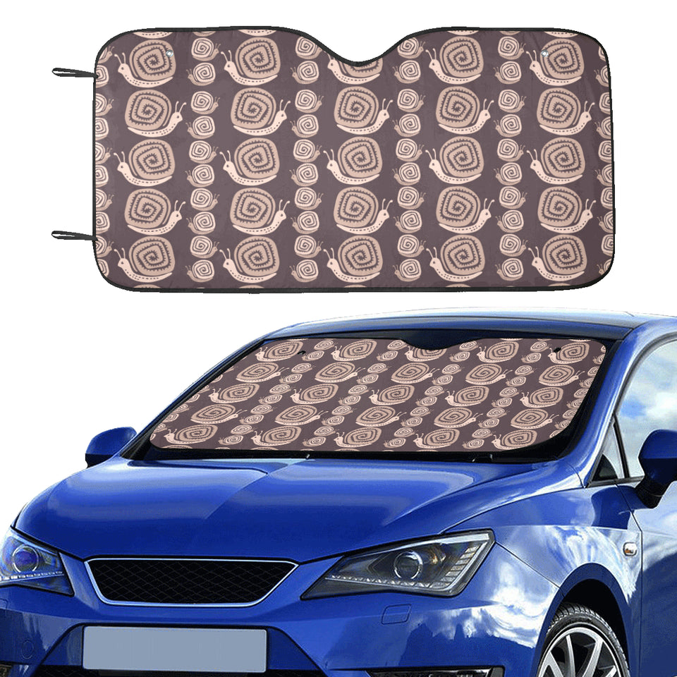 Snail Pattern Print Design 03 Car Sun Shade