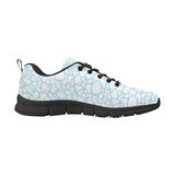 Polar Bear Ice Pattern Men's Sneakers Black