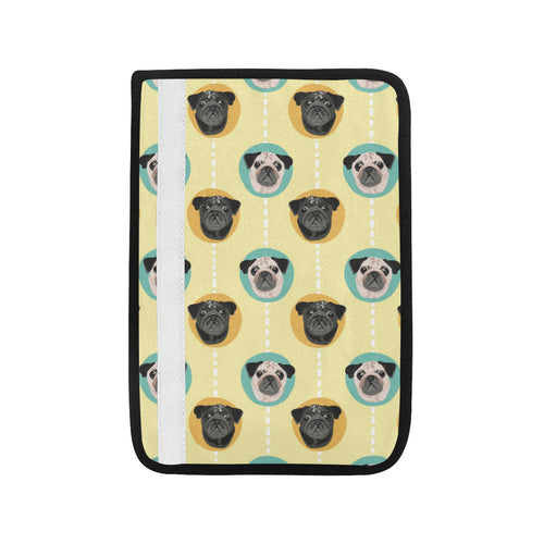 Pug Head Pattern Car Seat Belt Cover