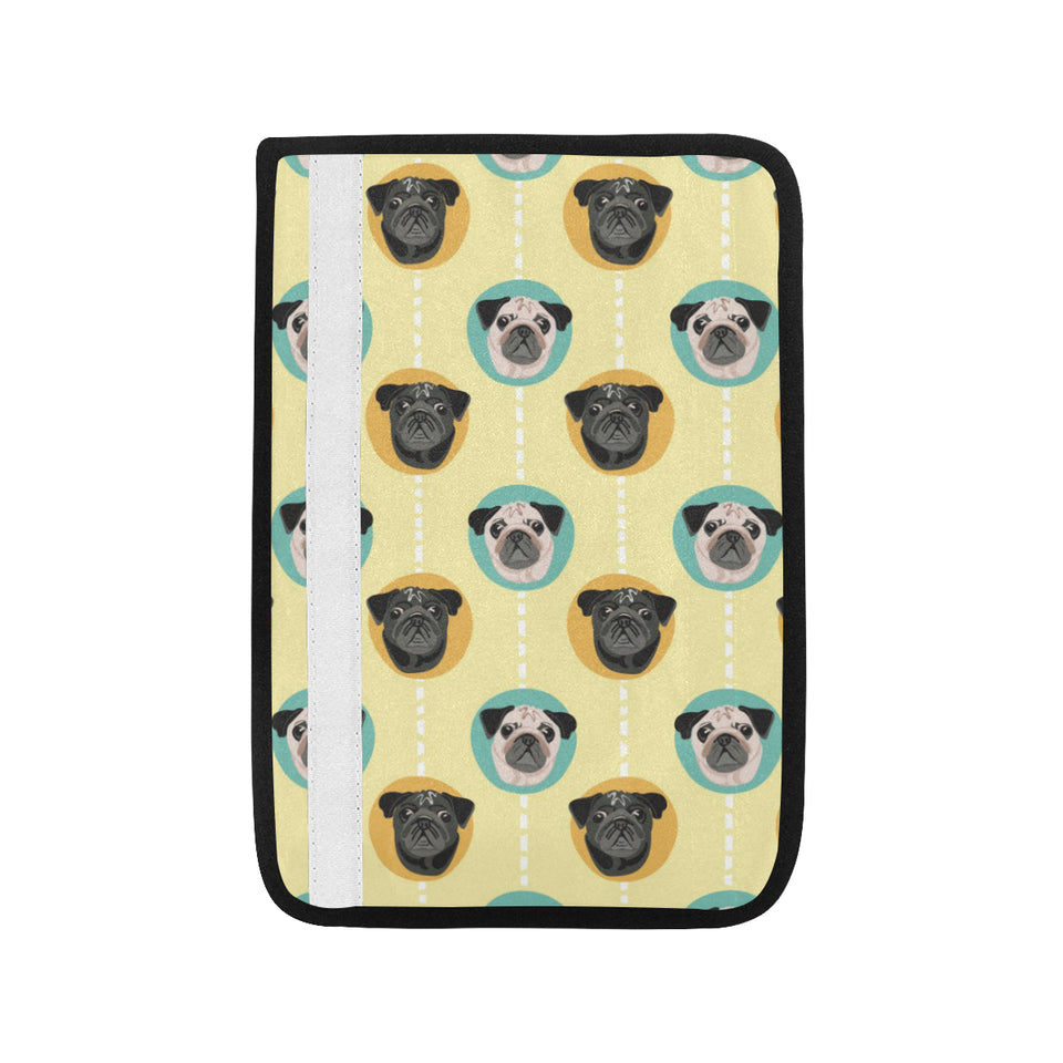 Pug Head Pattern Car Seat Belt Cover