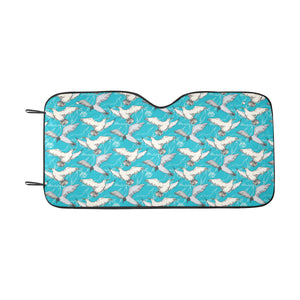 Seagull Pattern Print Design 03 Car Sun Shade