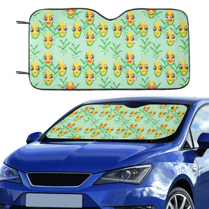 Corn Pattern Print Design 05 Car Sun Shade