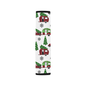 Camper Van Pattern Print Design 05 Car Seat Belt Cover