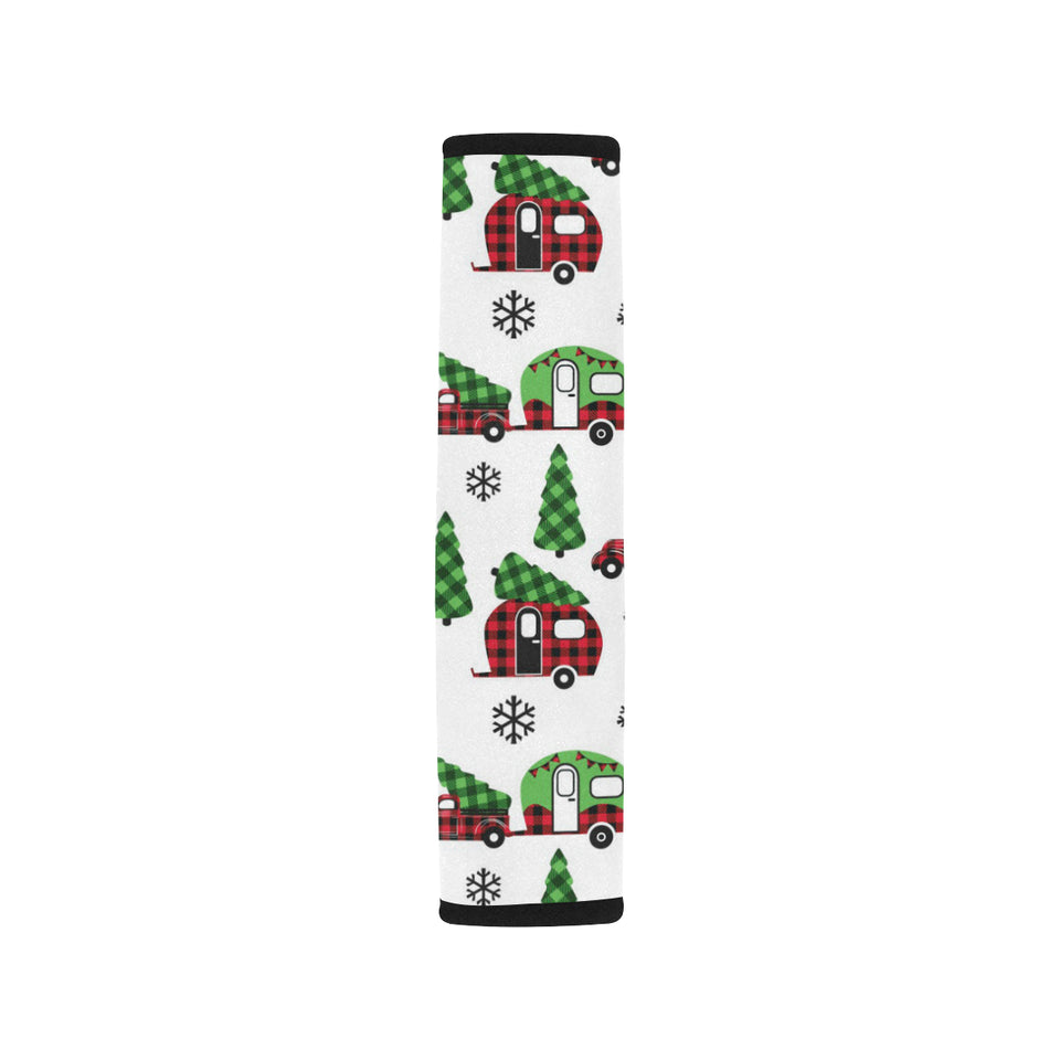 Camper Van Pattern Print Design 05 Car Seat Belt Cover