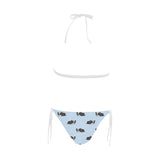 Sleep Boston Terrier Bone Pattern Sexy Bikinis Two-Pieces Swimsuits