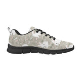 Cute Rabbit Pattern Men's Sneakers Black