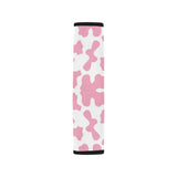 Pink Cow Skin Pattern Car Seat Belt Cover