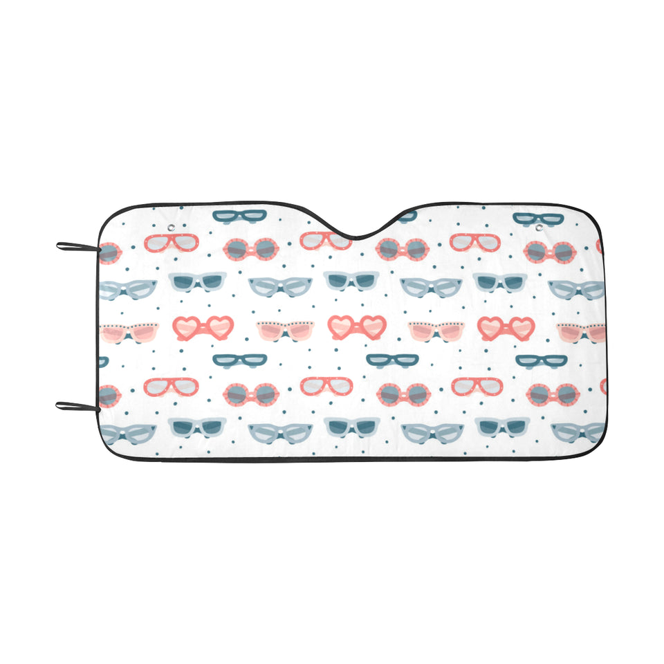 Sun Glasses Pattern Print Design 02 Car Sun Shade