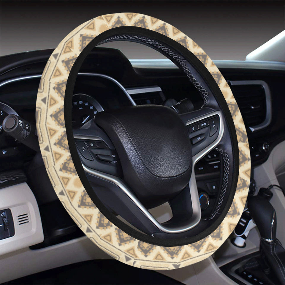 Traditional Camel Pattern Ethnic Motifs Car Steering Wheel Cover