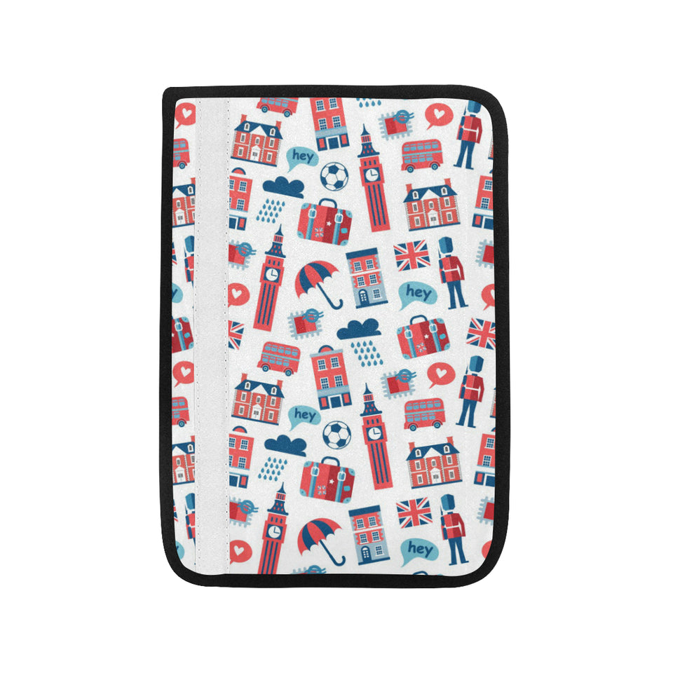 British Pattern Print Design 05 Car Seat Belt Cover