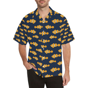 Clown Fish Pattern Print Design 01 Men's All Over Print Hawaiian Shirt (Model T58)
