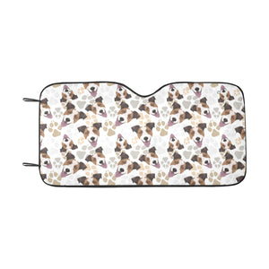 Jack Russel Pattern Print Design 05 Car Sun Shade