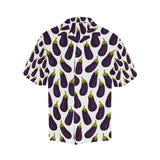 Eggplant Pattern Print Design 01 Men's All Over Print Hawaiian Shirt (Model T58)